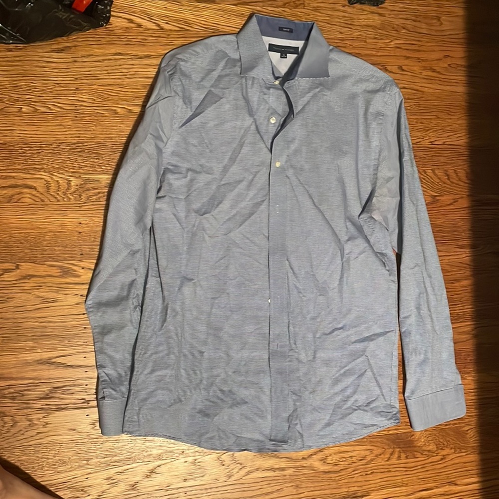 Tommy Hilfiger Blue-Gray Dress Shirt